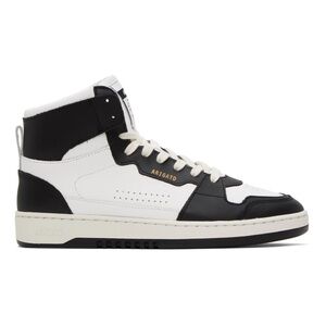 AXEL ARIGATO White & Black Dice Hi Sneakers